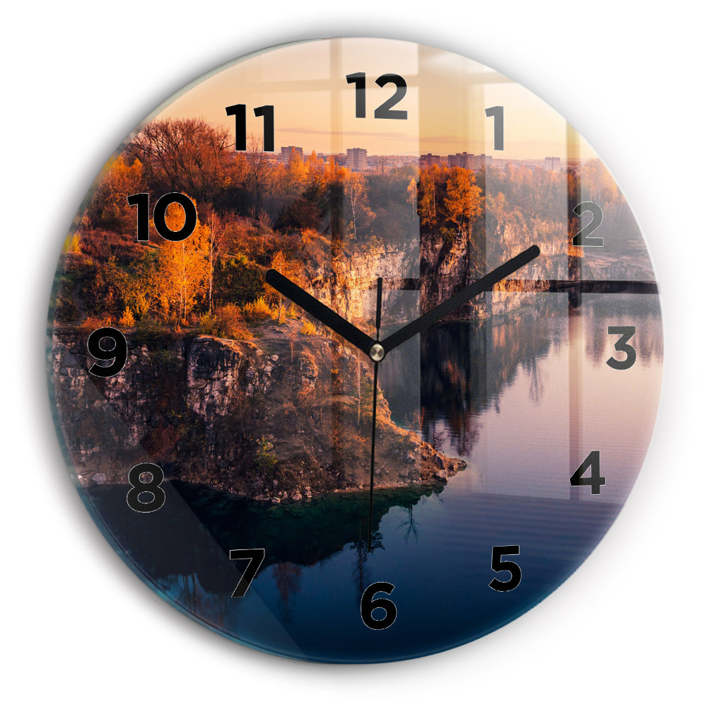 Horloge ronde murale Lac de Cracovie Zakrzówek