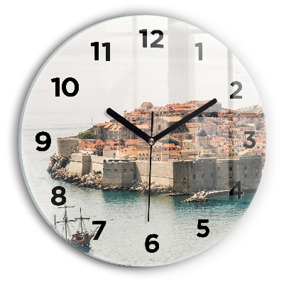 Horloge ronde Voilier à Dubrovnik