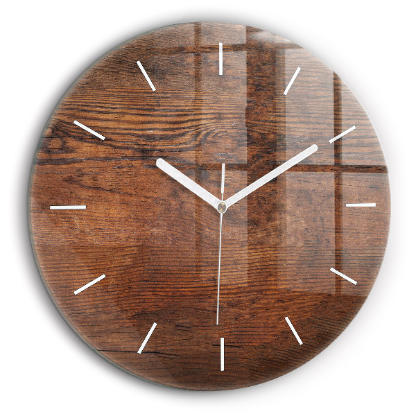 Horloge ronde 60 cm Vieux bois