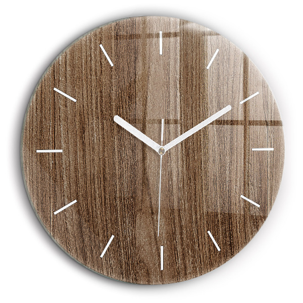 Pendule murale ronde 60 cm Bois foncé