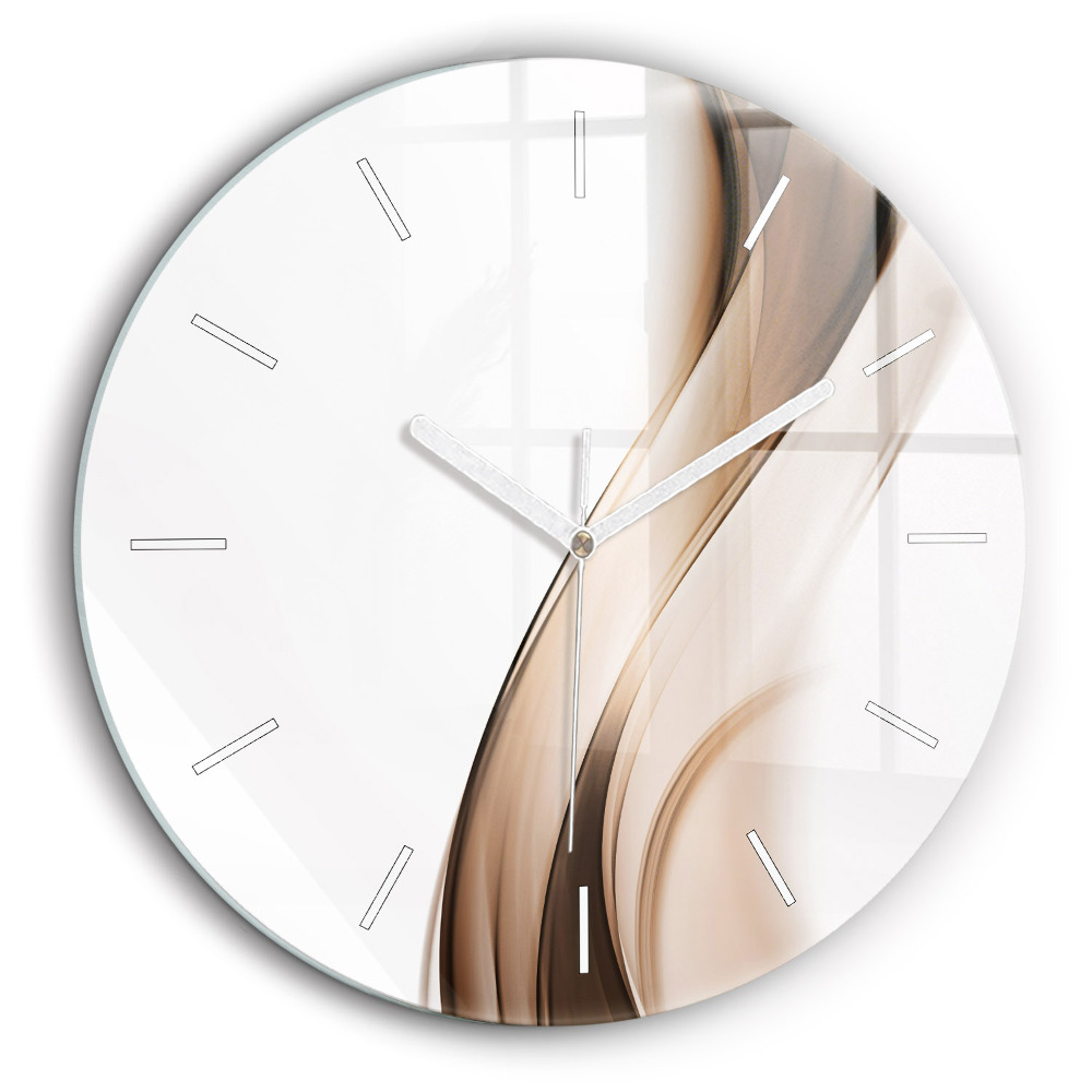 Pendule murale ronde 60 cm Ligne abstraite