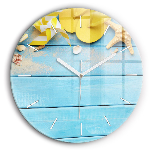 Horloge ronde en verre 60 cm Accessoires de plage et planches