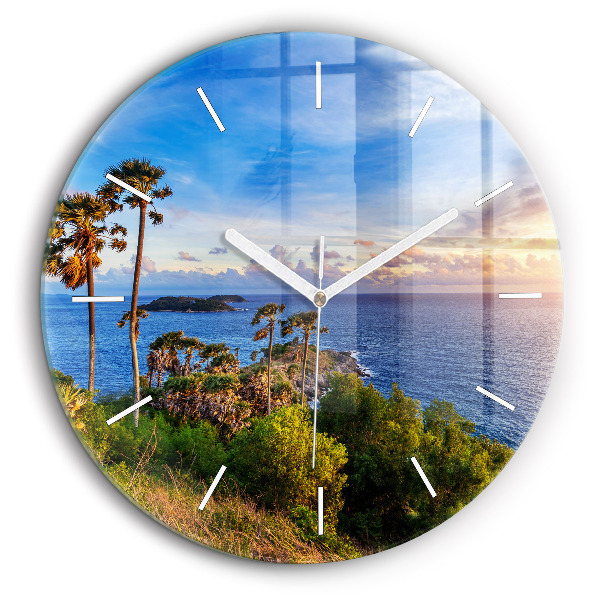 Horloge ronde 60 cm Phuket en Thaïlande