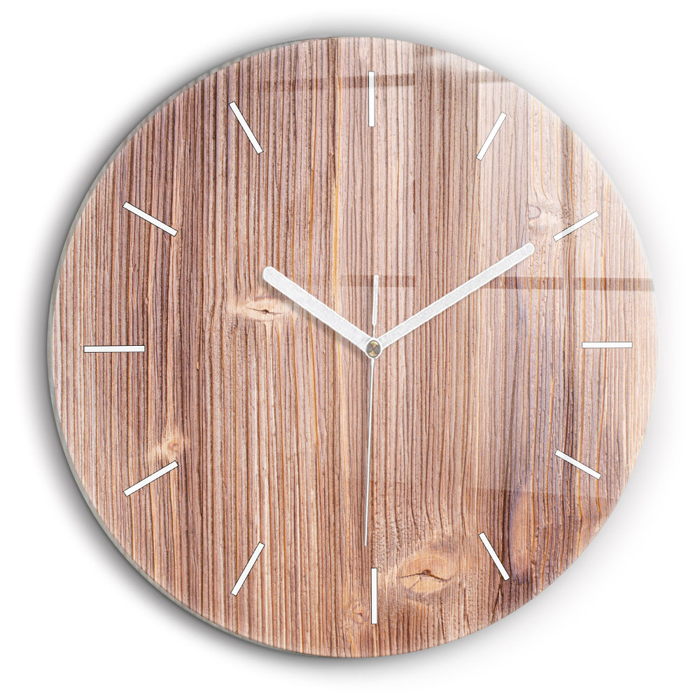 Horloge ronde en verre 60 cm Paprika