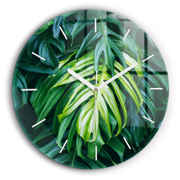 Horloge ronde murale 60 cm Nature tropicale