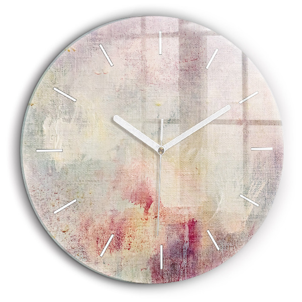 Horloge ronde murale 60 cm Abstraction peinte