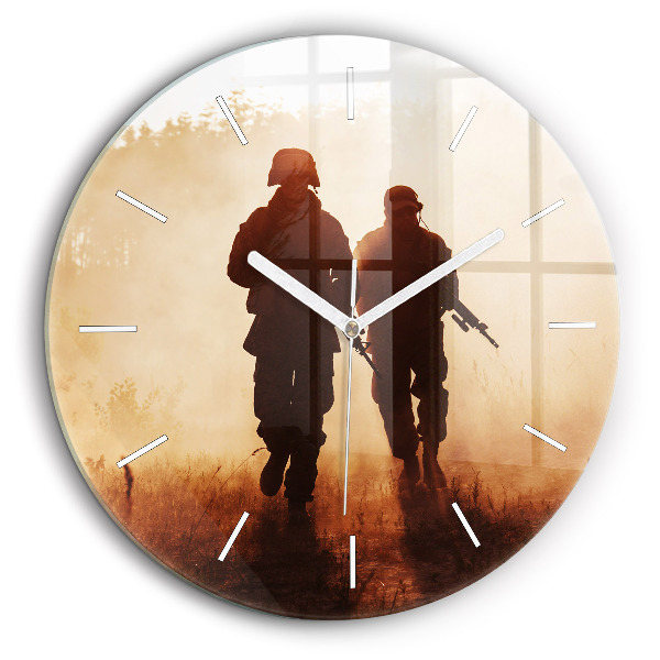 Horloge ronde 60 cm Soldats