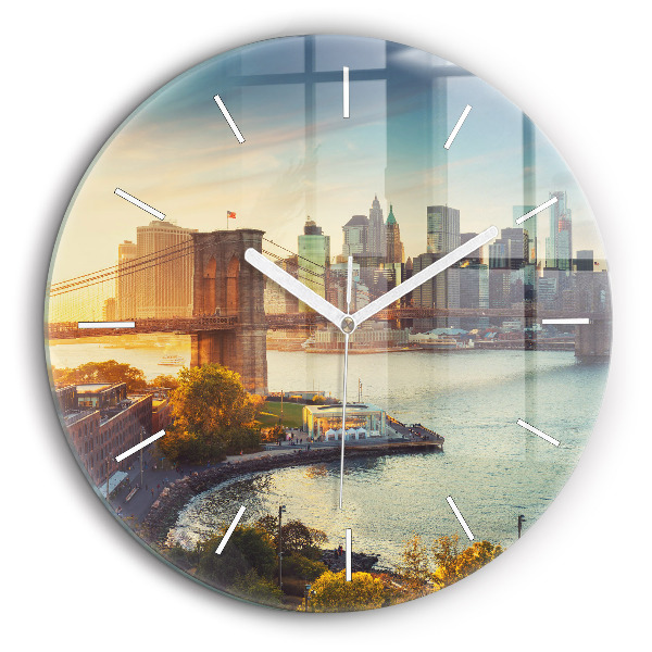 Pendule murale ronde 60 cm New York Manhattan