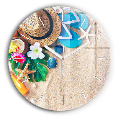 Pendule murale ronde 60 cm Accessoires de vacances