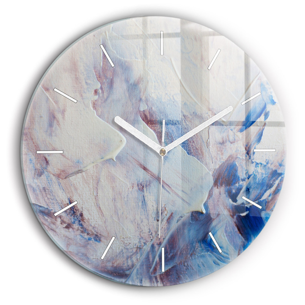 Pendule murale ronde 60 cm Texture de peinture abstraite