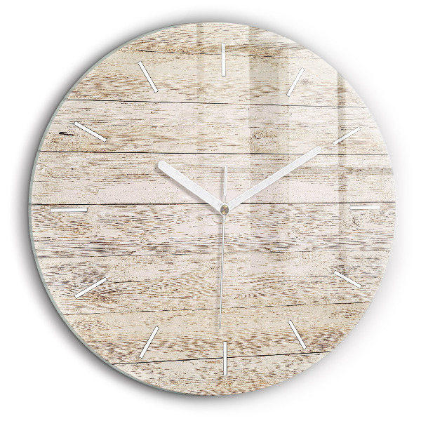 Horloge ronde 60 cm Panneaux en bois