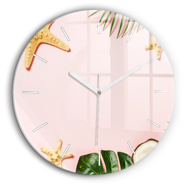 Horloge ronde 60 cm Ambiance estivale