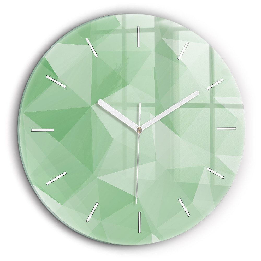 Horloge ronde murale 60 cm Triangles abstrait