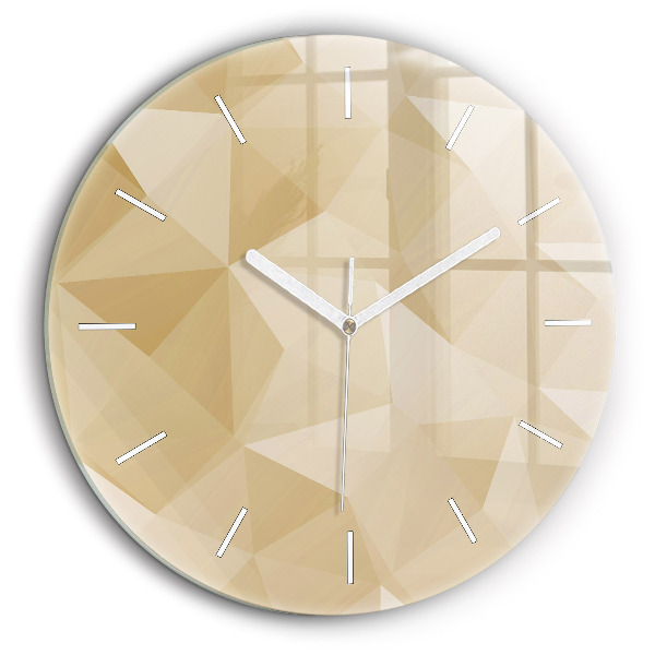 Horloge ronde 60 cm Triangles abstrait