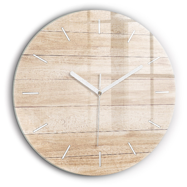 Horloge ronde 60 cm Texture en bois