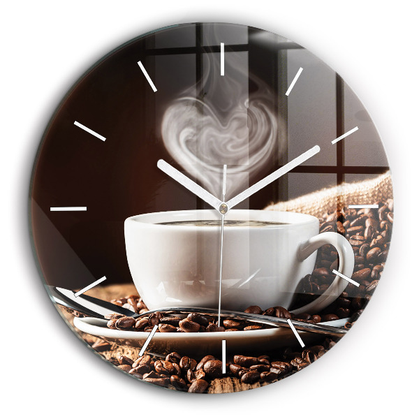 Horloge ronde 60 cm Coupe de café