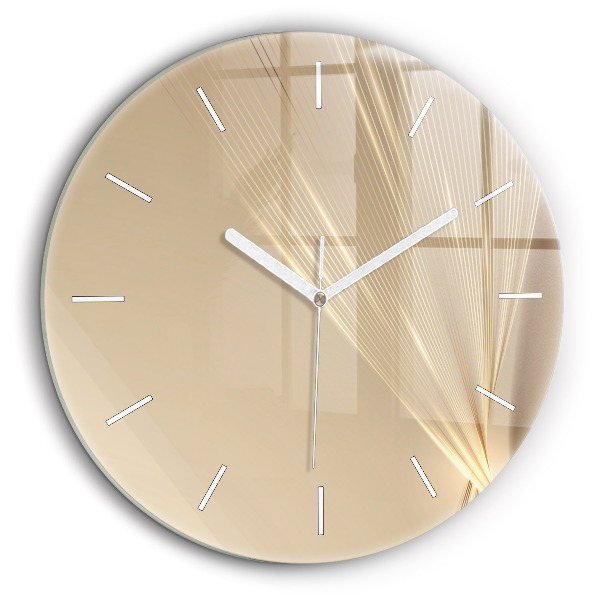 Horloge ronde murale 60 cm Lumière abstraite