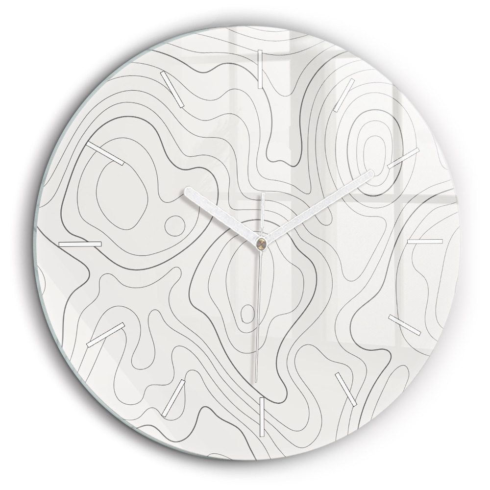 Pendule murale ronde 60 cm Taches abstraites