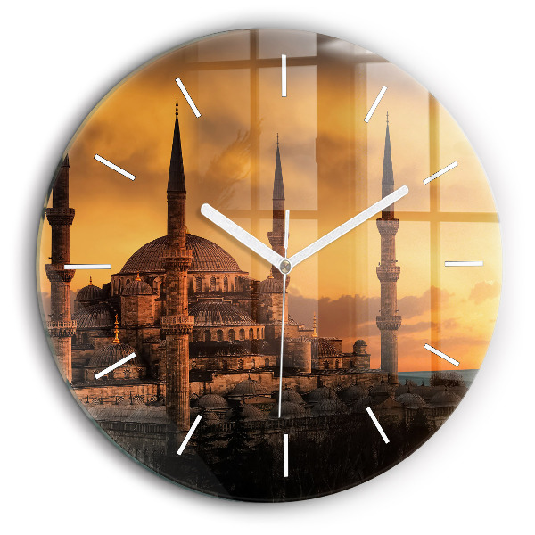 Horloge ronde murale 60 cm Mosquée d'Istanbul