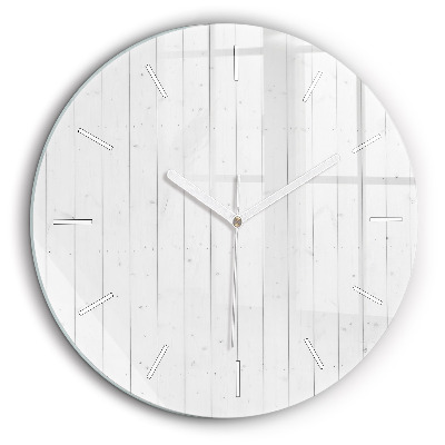 Pendule murale ronde 60 cm Panneaux en bois