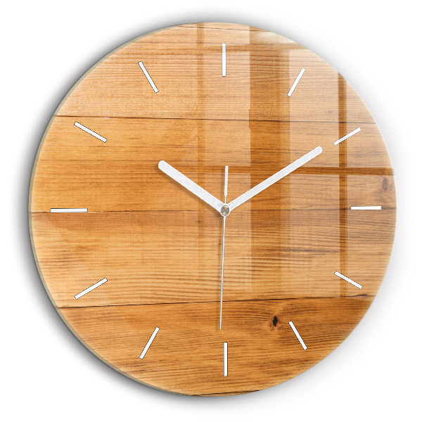 Horloge ronde 60 cm Planches en bois