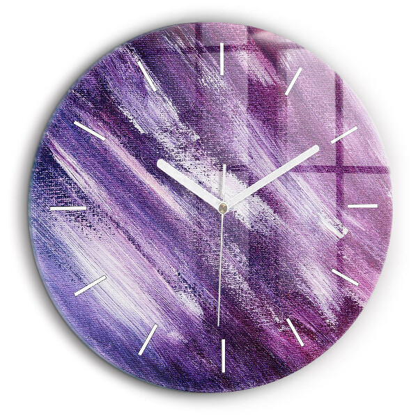 Horloge ronde 60 cm Texture de peinture acrylique