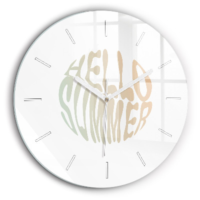 Horloge ronde murale 60 cm Bonjour l'été !