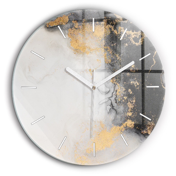 Horloge ronde murale 60 cm Marbre artistique