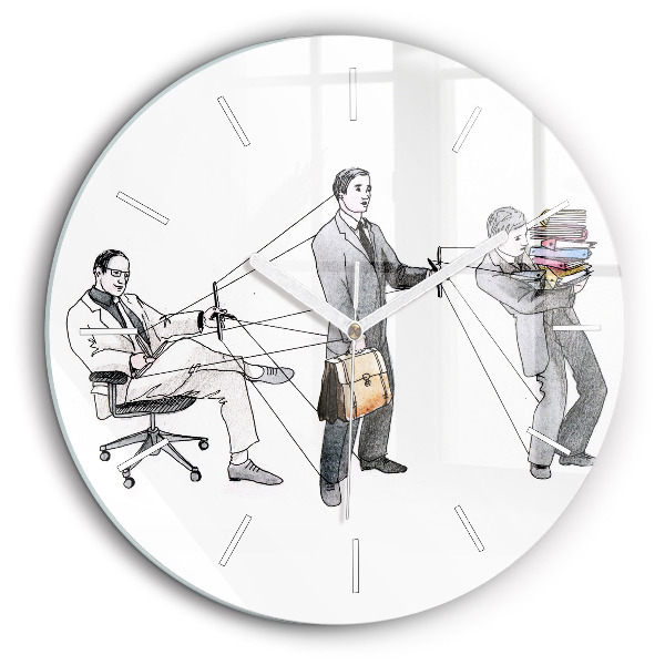 Horloge ronde 60 cm Personnages en marionnettes