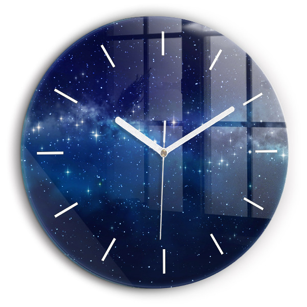 Horloge ronde 60 cm Étoiles dans le ciel noir