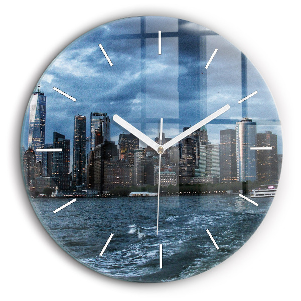 Horloge ronde 60 cm Panorama New York