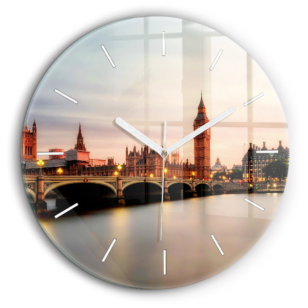 Horloge ronde 60 cm Big Ben London skyline