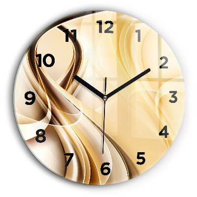 Vagues abstraites Horloge ronde 60 cm
