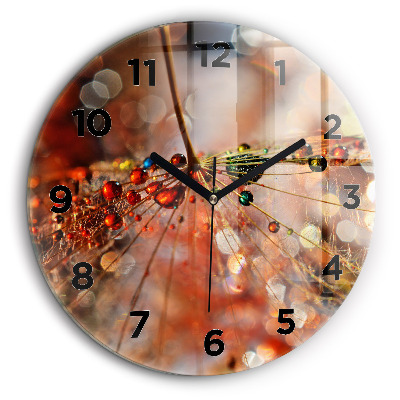 Souffleur avec rosée Horloge ronde 60 cm