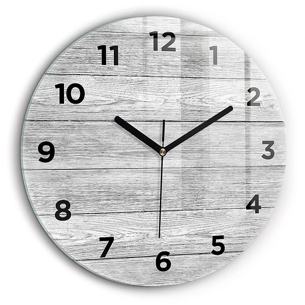 Panneaux en bois Horloge ronde 60 cm