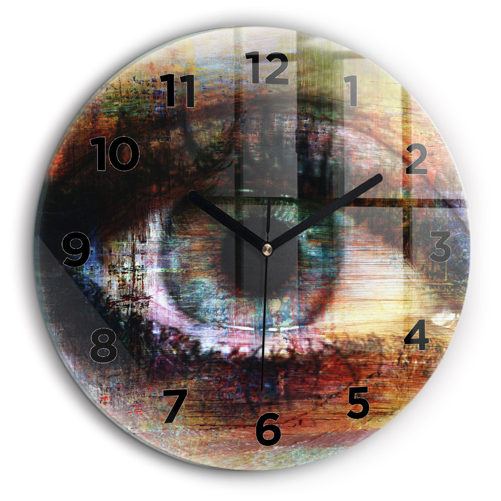 Street art Eye Horloge ronde murale 60 cm