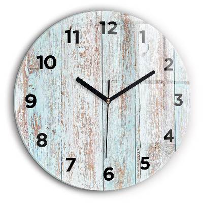 Bois pastel Horloge ronde 60 cm