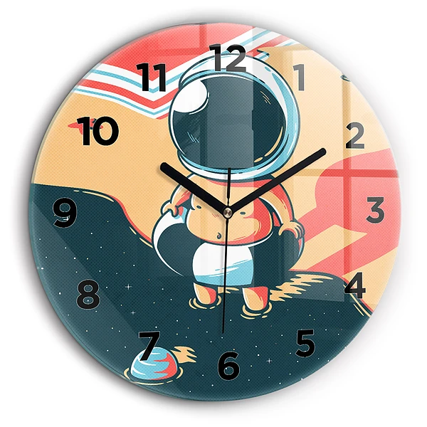 Enfant astronaute Horloge ronde murale 60 cm