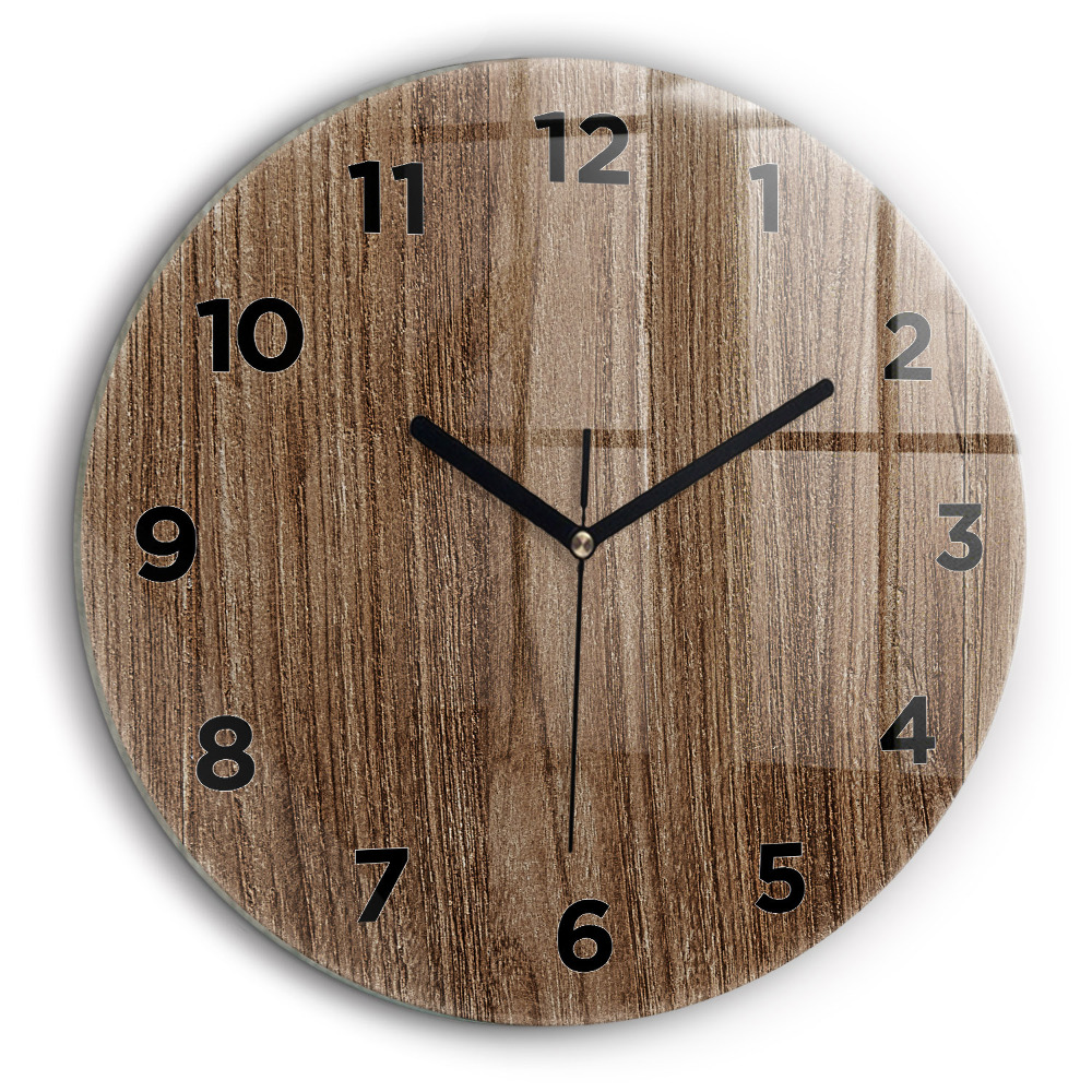 Bois foncé Pendule murale ronde 60 cm