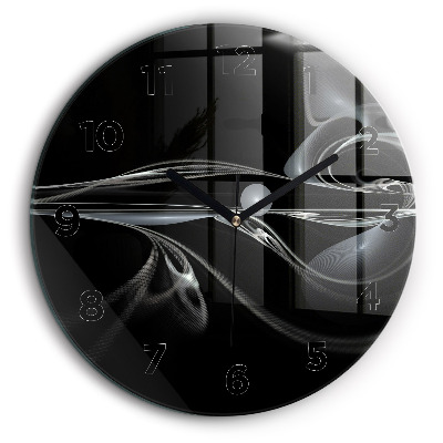 Fumée abstraite Horloge ronde murale 60 cm