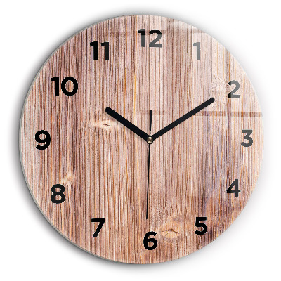 Paprika Horloge ronde en verre 60 cm