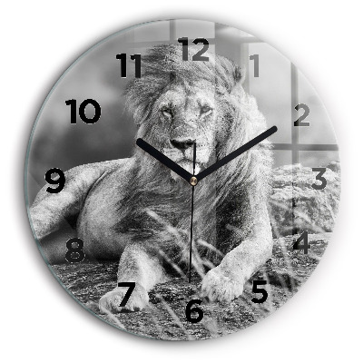 Abstrait - Lion Horloge ronde murale 60 cm