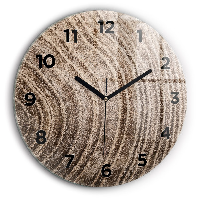 Tronc d'arbre Horloge ronde 60 cm