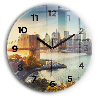 New York Manhattan Pendule murale ronde 60 cm