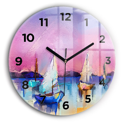 Paysage marin Horloge ronde 60 cm