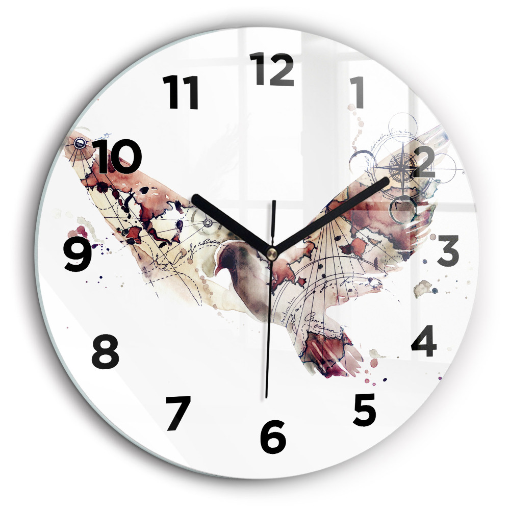 Vue abstraite Horloge ronde murale 60 cm