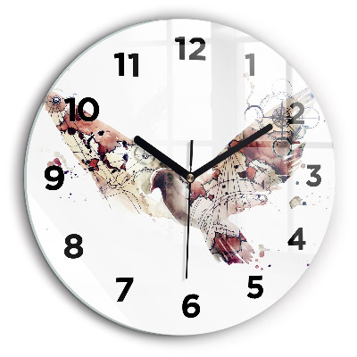 Vue abstraite Horloge ronde murale 60 cm