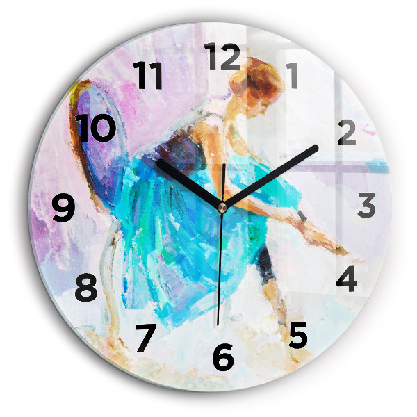 Préparation d'une ballerine Horloge ronde murale 60 cm