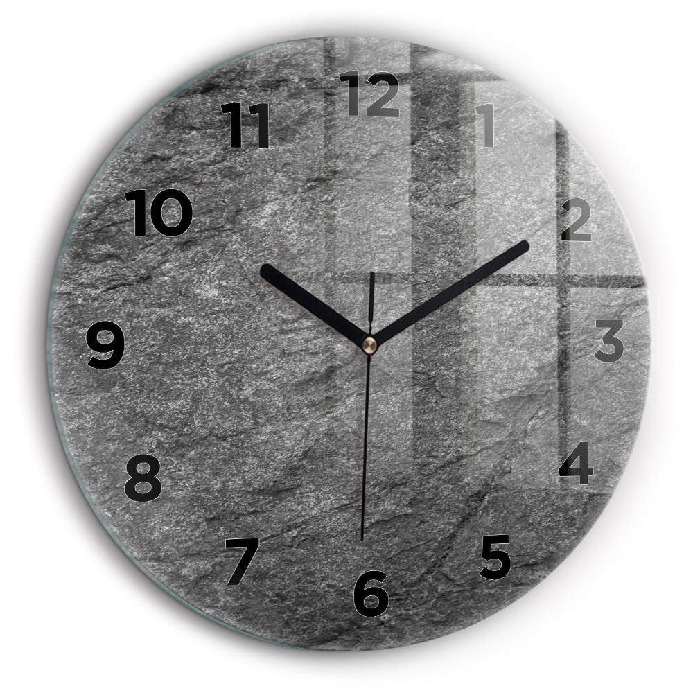 Roche volcanique Horloge ronde murale 60 cm