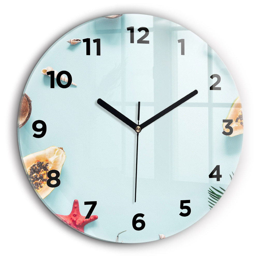 Composition de vacances Horloge ronde 60 cm